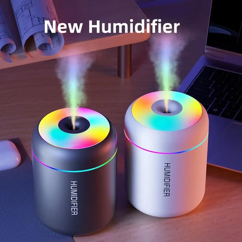 180ML Mini USB Electric Aroma Diffuser and Humidifier with Essential Oil Purification and Ambient Lighting for Home, Car, and Bedroom