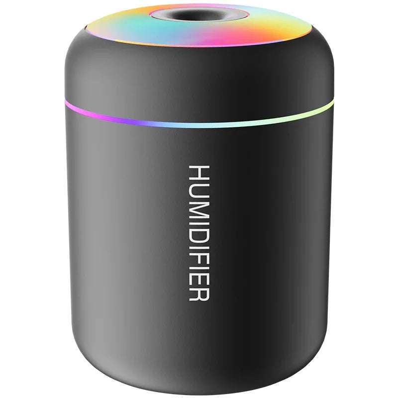 180ML Mini USB Electric Aroma Diffuser and Humidifier with Essential Oil Purification and Ambient Lighting for Home, Car, and Bedroom